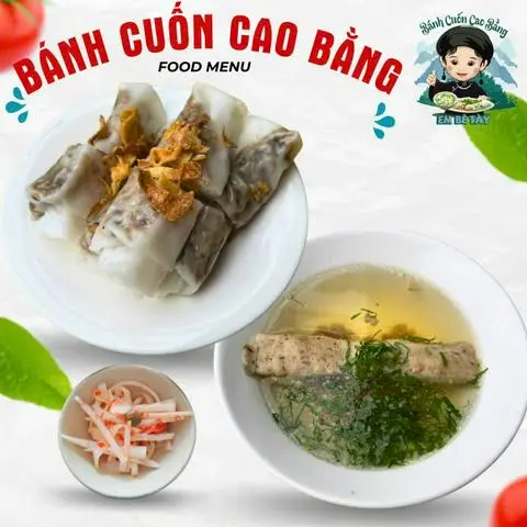 Hình ảnh Bánh cuốn nhân thịt+giò