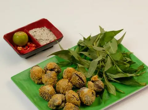 Hình ảnh Sò huyết rang muối