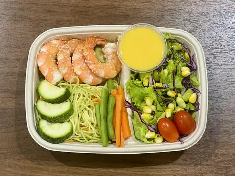 Hình ảnh mì tôm rau củ sốt bơ tỏi  