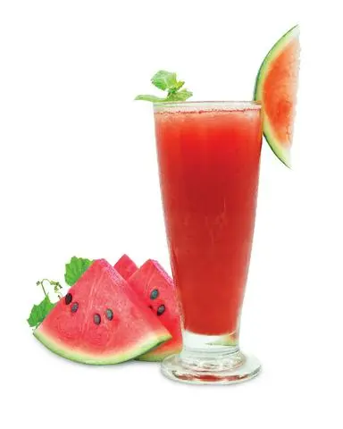 Hình ảnh Nước ép dưa hấu (100%) từ trái dưa hấu tươi ngon