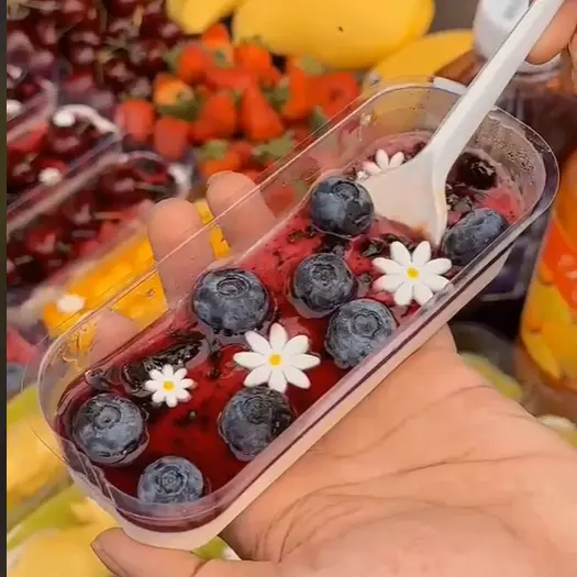 Hình ảnh panna cotta việt quất