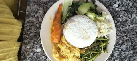 Hình ảnh Cơm đùi gà chay