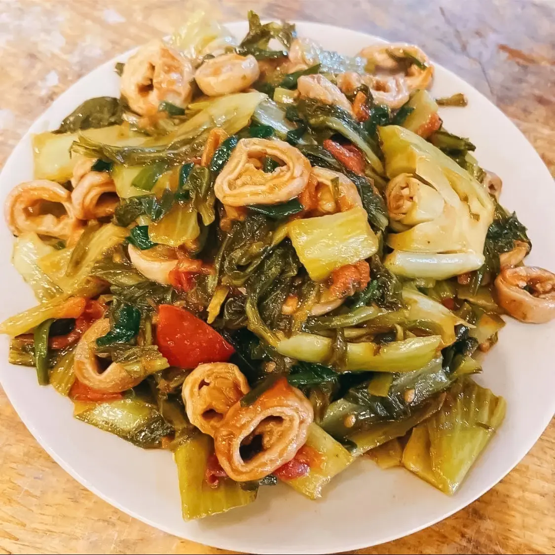 Hình ảnh Lòng xào dưa chua