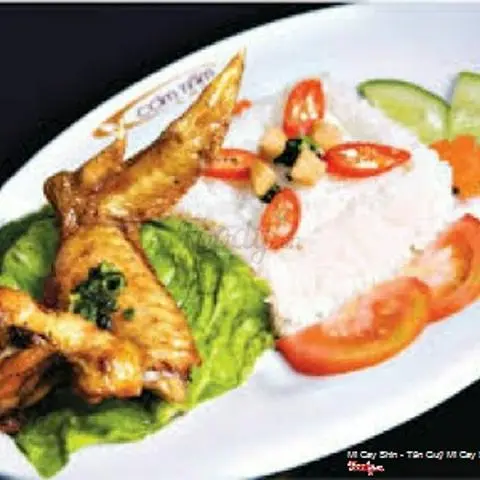 Hình ảnh Cơm gà sốt cay