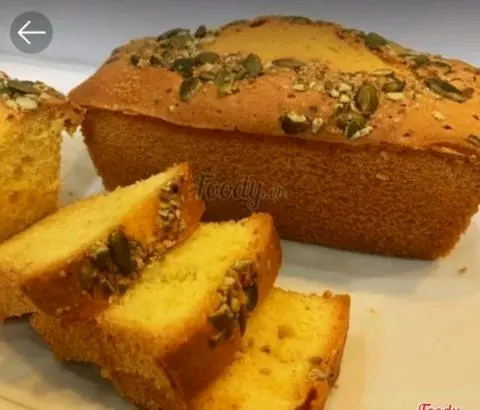Hình ảnh Bông lan bơ phủ hạt bí - Pound cake