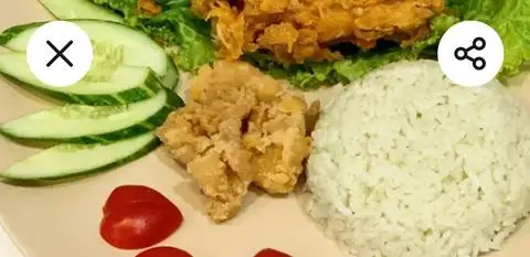 Hình ảnh combo cơm gà giòn