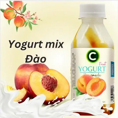 Hình ảnh Yogurt mix đào