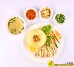 Hình ảnh cơm gỏi gà-2 người ăn 