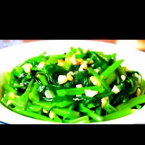 Hình ảnh Rau muống cháy tỏi