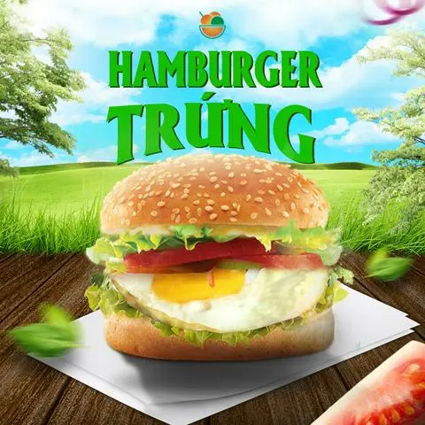 Hình ảnh Burger Trứng