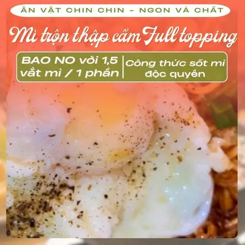 Hình ảnh [1,5 vắt] Mì trộn sa tế thập cẩm Full Topping