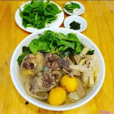 Hình ảnh Bún gà lá é