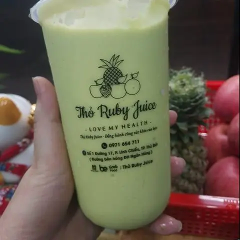 Hình ảnh Sinh tố bơ, mãng cầu ly 600ml