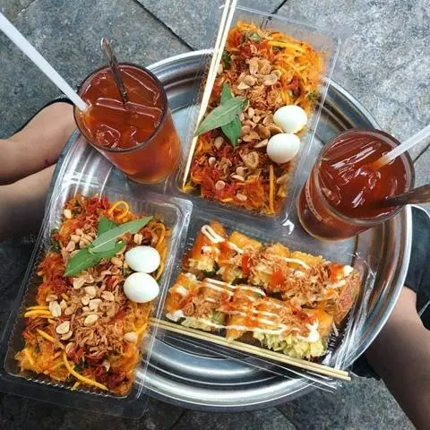 Hình ảnh bánh tráng cuốn đặc biệt