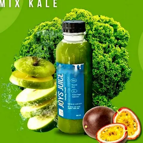 Hình ảnh Mix. Ép Cải kale - Táo - Chanh dây