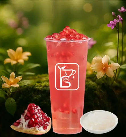 Hình ảnh Trà lựu đỏ thạch dừa