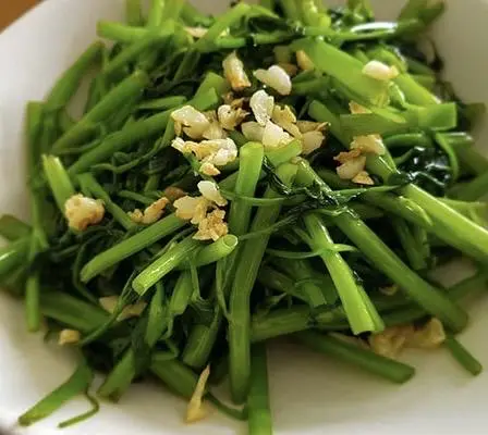 Hình ảnh Rau muống xào tỏi