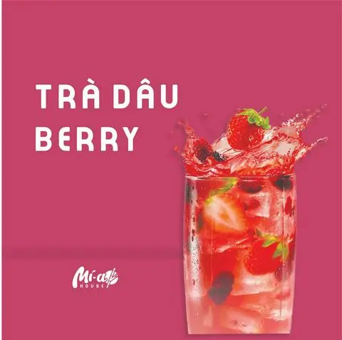 Hình ảnh Trà dâu berry mix hạt đác dâu 