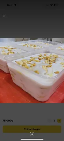 Hình ảnh kem chuối hộp lớn 800 g