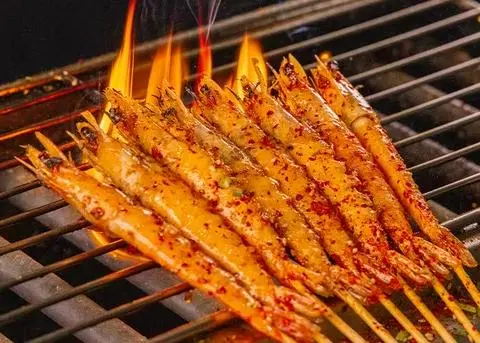 Hình ảnh 炭烤对虾5串 Tôm Nướng