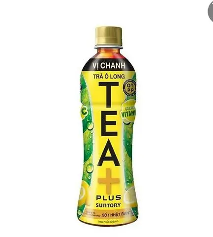 Hình ảnh 1 chai ô long chanh + 1 ly đá