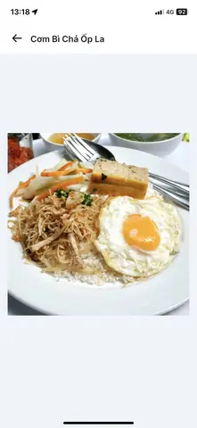 Hình ảnh Cơm bì chả ốp la