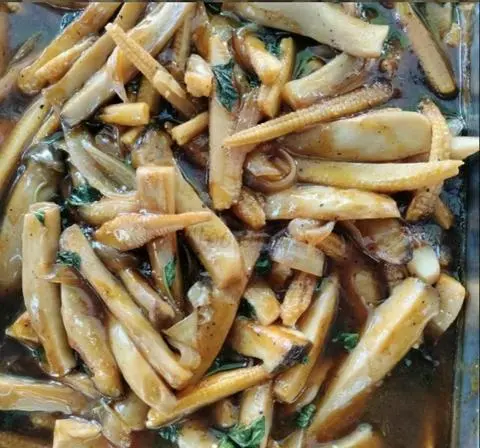 Hình ảnh nấm kho bắp non thêm