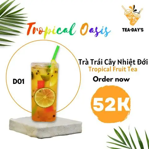 Hình ảnh Trà Trái Cây Nhiệt Đới