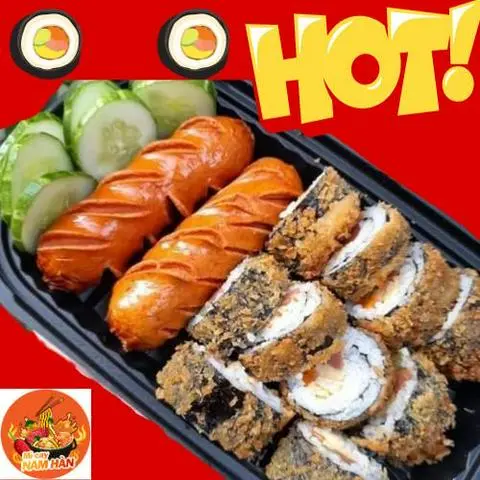 Hình ảnh combo 2 xúc xích +1kimbap.chiên