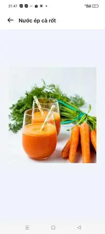 Hình ảnh Nước ép cà rốt