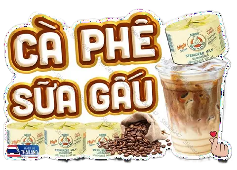 Hình ảnh Cà phê sữa gấu