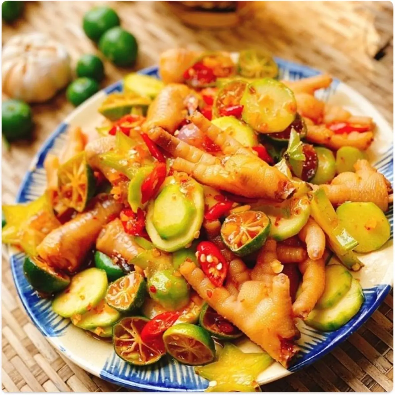 Hình ảnh Chân Gà Sốt Thái