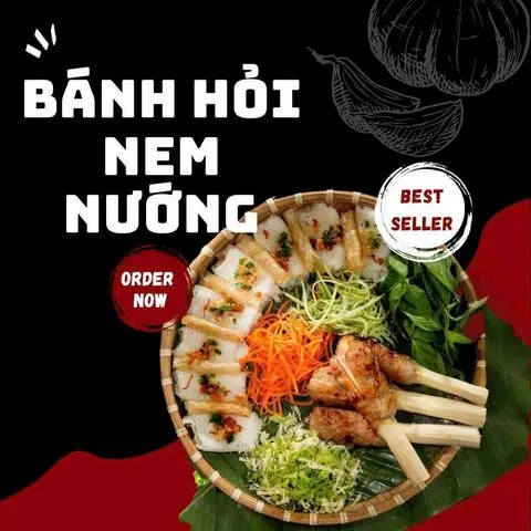 Hình ảnh Bánh hỏi nem nướng phần 2 người