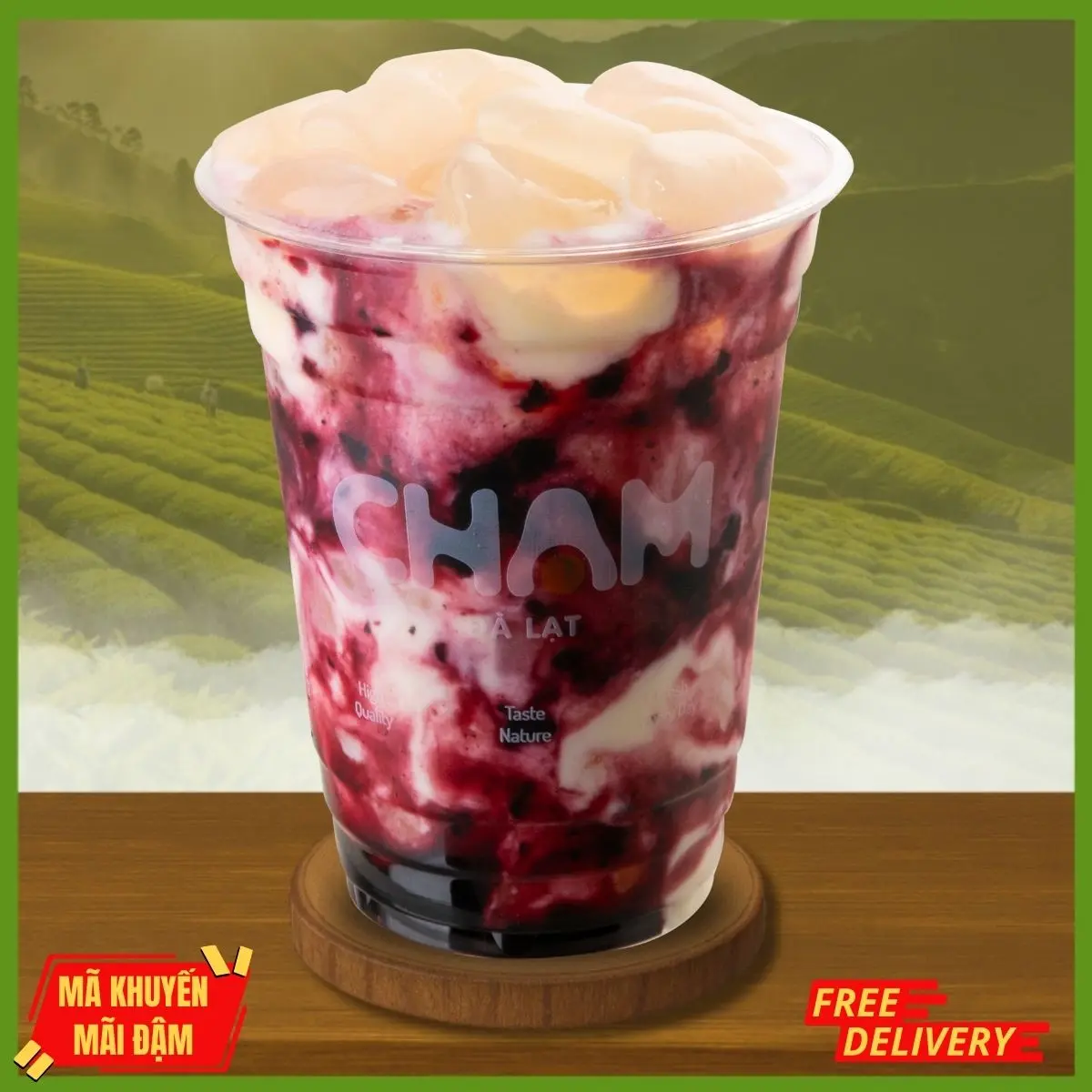 Hình ảnh Yogurt Việt Quất Đác Rim
