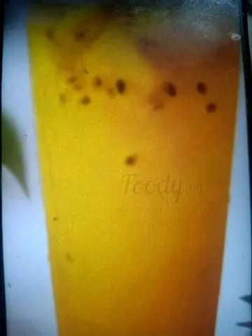 Hình ảnh trà xoài, topping xoài trân châu trắng 