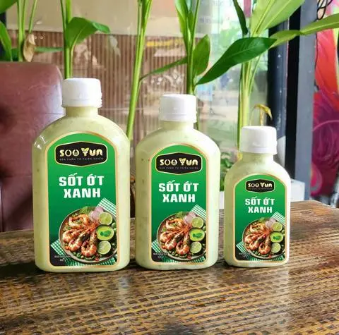 Hình ảnh sốt ớt xanh 400gr 