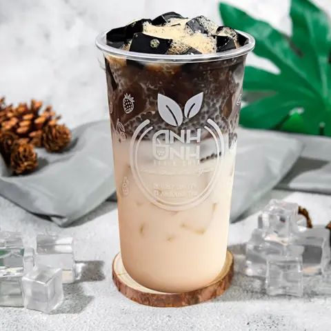 Hình ảnh Cà phê sữa tươi hạt chia sương sáo (Size L)