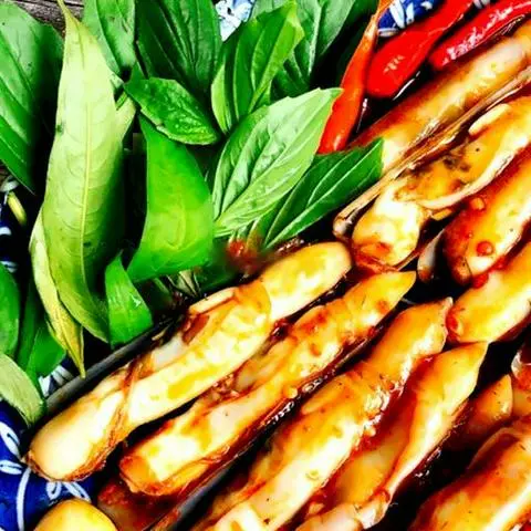 Hình ảnh Ốc móng tay xào sate