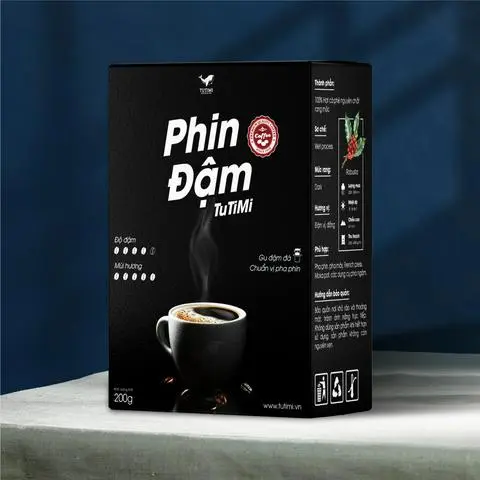 Hình ảnh Hộp Cafe Phin Đậm TuTiMi 200g