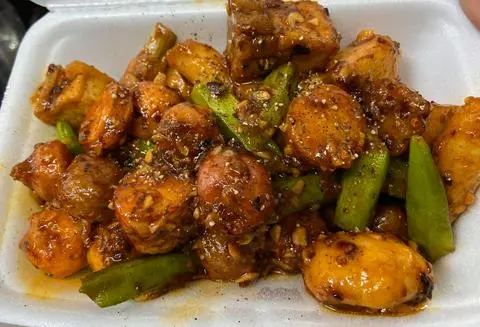 Hình ảnh Đậu hủ chiên lắc mắm tỏi
