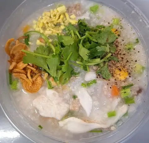 Hình ảnh Cháo phile cá lóc + rau củ ( hộp size to)