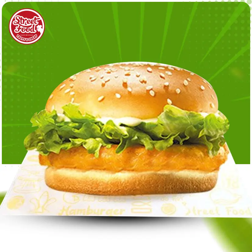 Hình ảnh Burger Cá Hồi