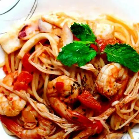 Hình ảnh Mì spaghetti hải sản