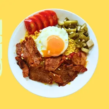 Hình ảnh cơm chiên xá xíu 