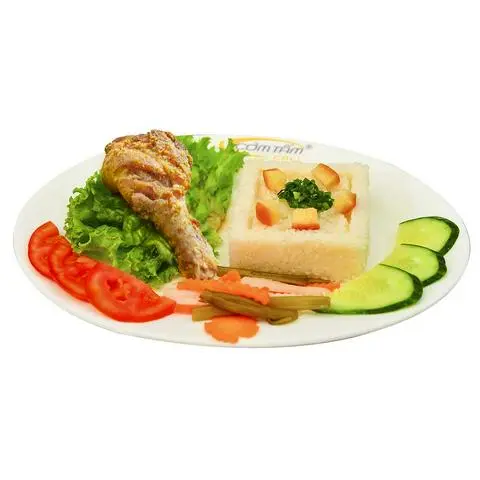 Hình ảnh Cơm Đùi Gà Chiên Giòn