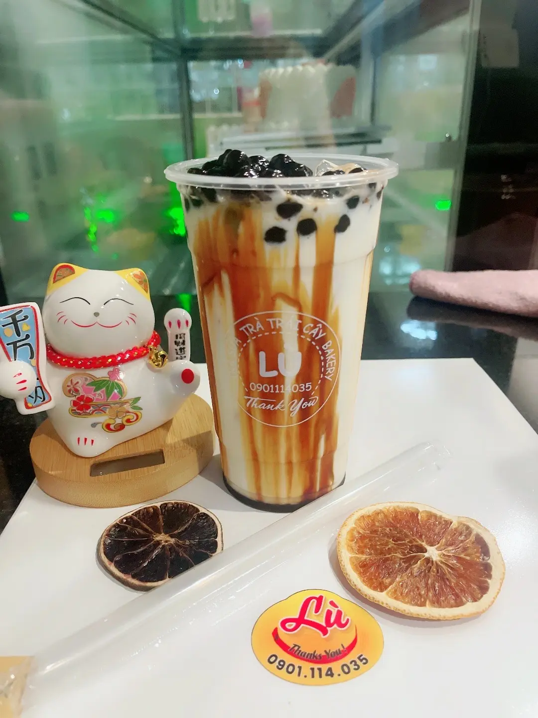 Hình ảnh sữa tươi trân châu đường đen 