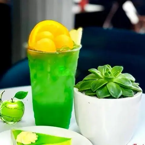 Hình ảnh Trà dưa lưới táo xanh