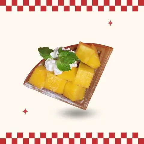 Hình ảnh Mango Waffle (1/4 bánh)