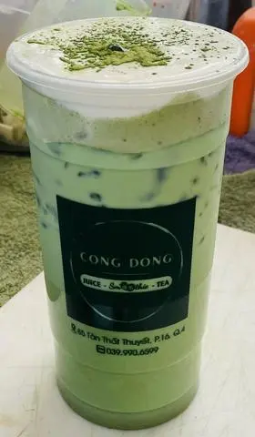 Hình ảnh Matcha Machiato Kem Muối ly 700ml