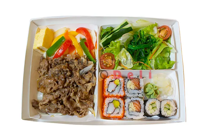 Hình ảnh Bento thịt bò sốt yakiniku - sushi